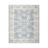 9 x 12  Slate Ivory Taupe Color Machine Made Washable Polyester Traditional Oriental Rug